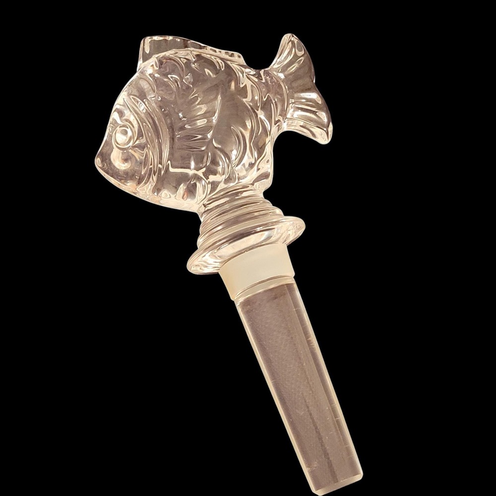 Glass Fish Bottle‎ Stopper Wine Bottle